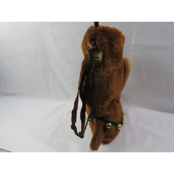 Rare Vintage Handmade ktb Originals Reindeer Christmas Stocking Shoulder Bag 15" - Picture 5 of 9